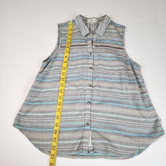 Toad & Co sz S  women Airbrush sleeveless top deco shirt  lightweight - Picture 9 of 11